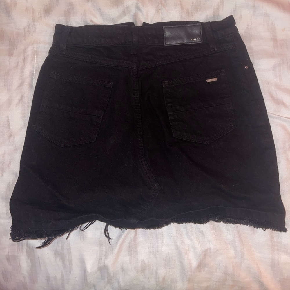 Womens Black Amiri Skirt, Size 25